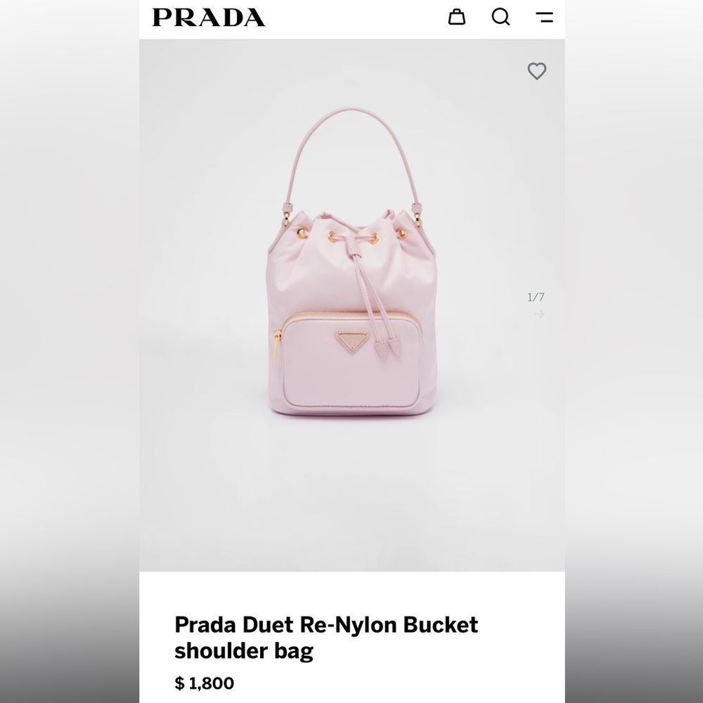 Prada Duet Re-Nylon Bucket shoulder bag
